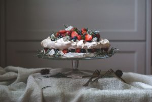 pavlova s ovocim