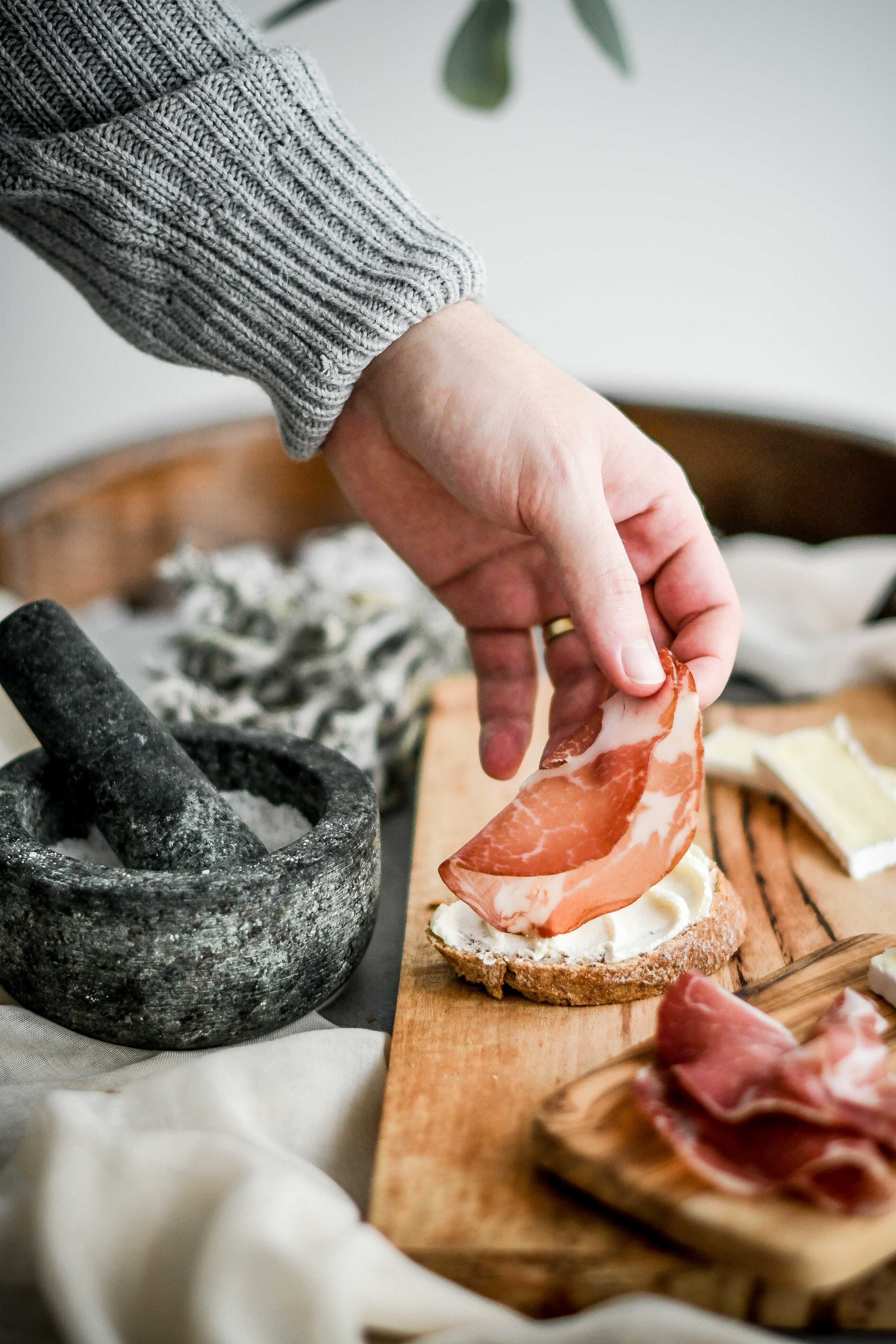 open sandwiches / obložené chlebíky photography