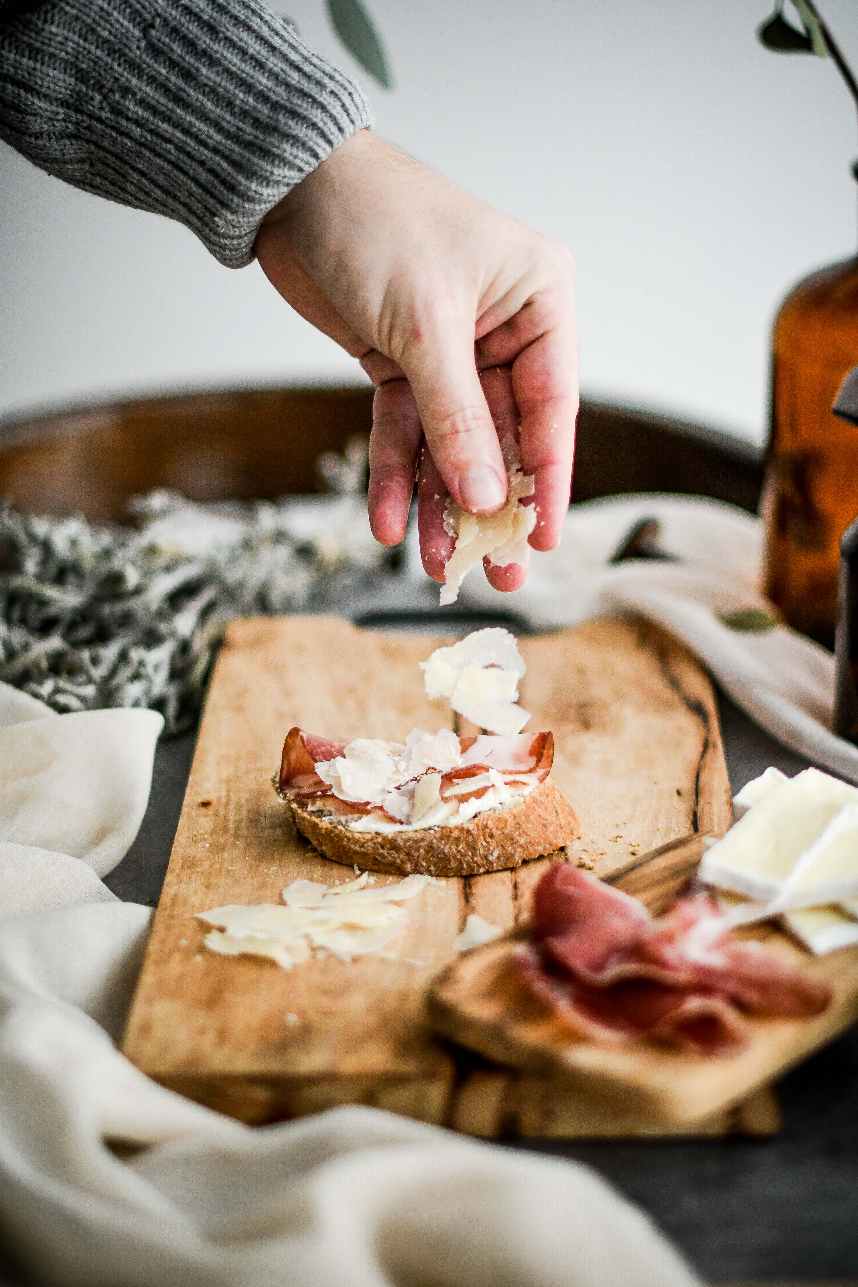 open sandwiches / obložené chlebíky photography