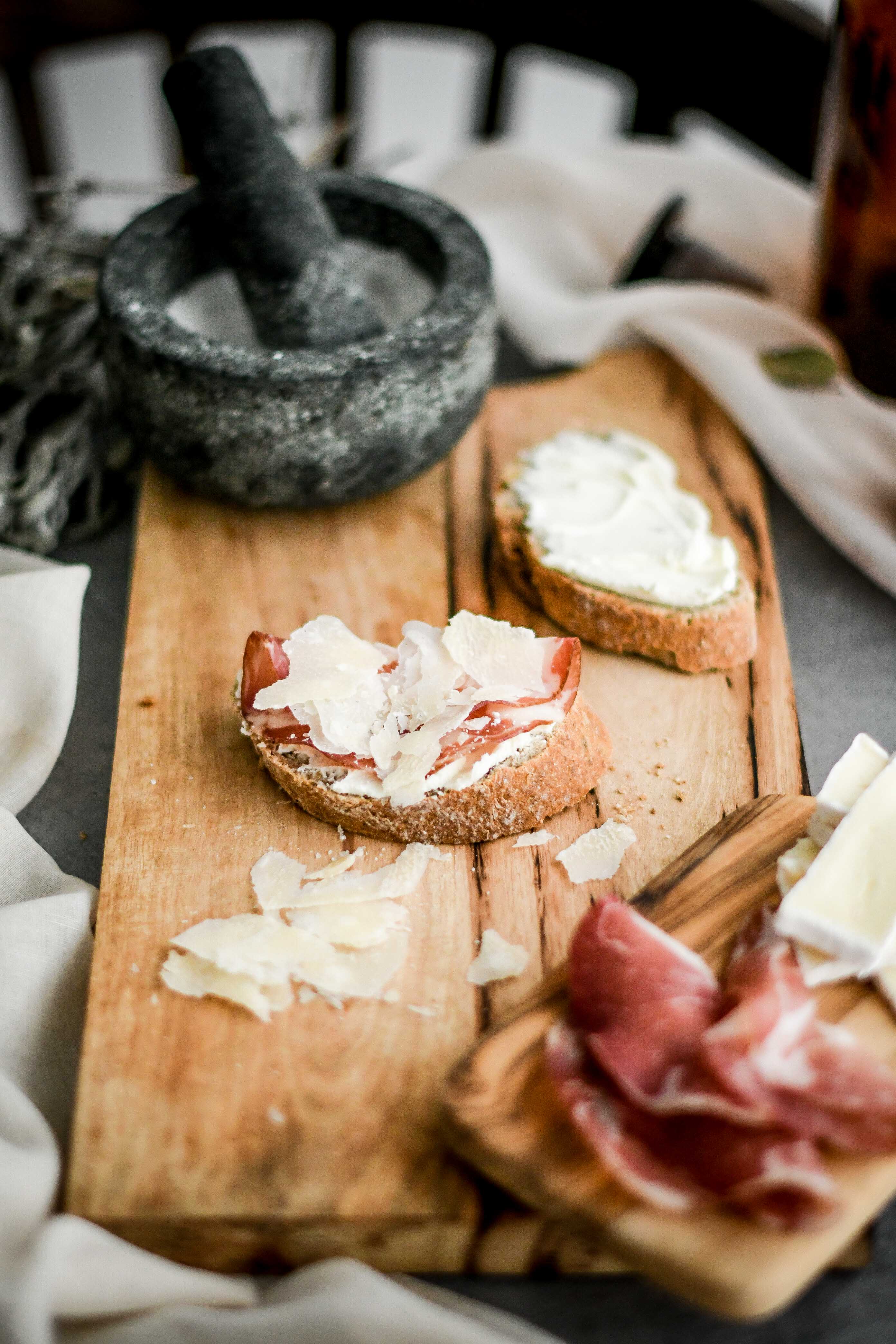 open sandwiches / obložené chlebíky photography