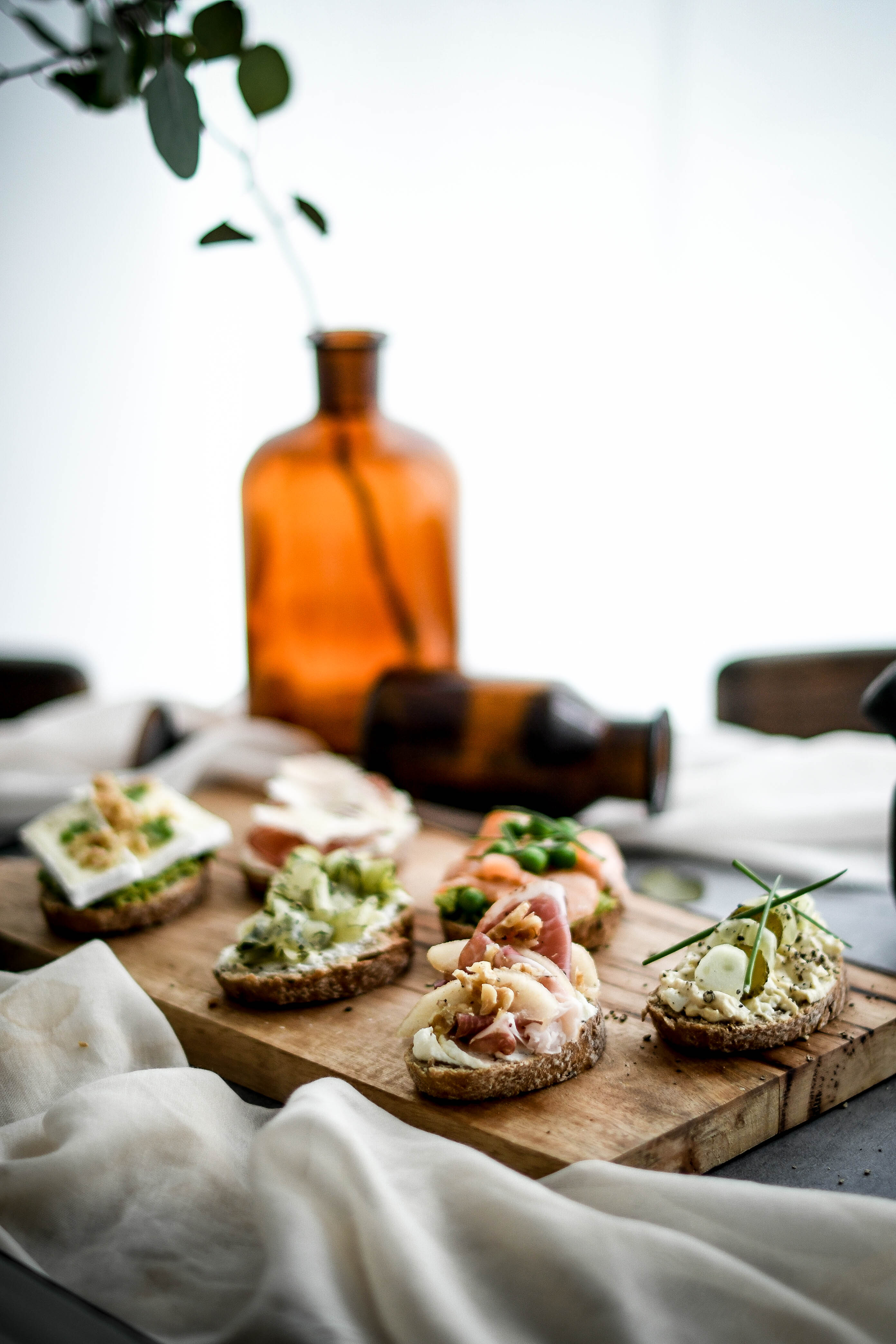 open sandwiches / obložené chlebíky photography