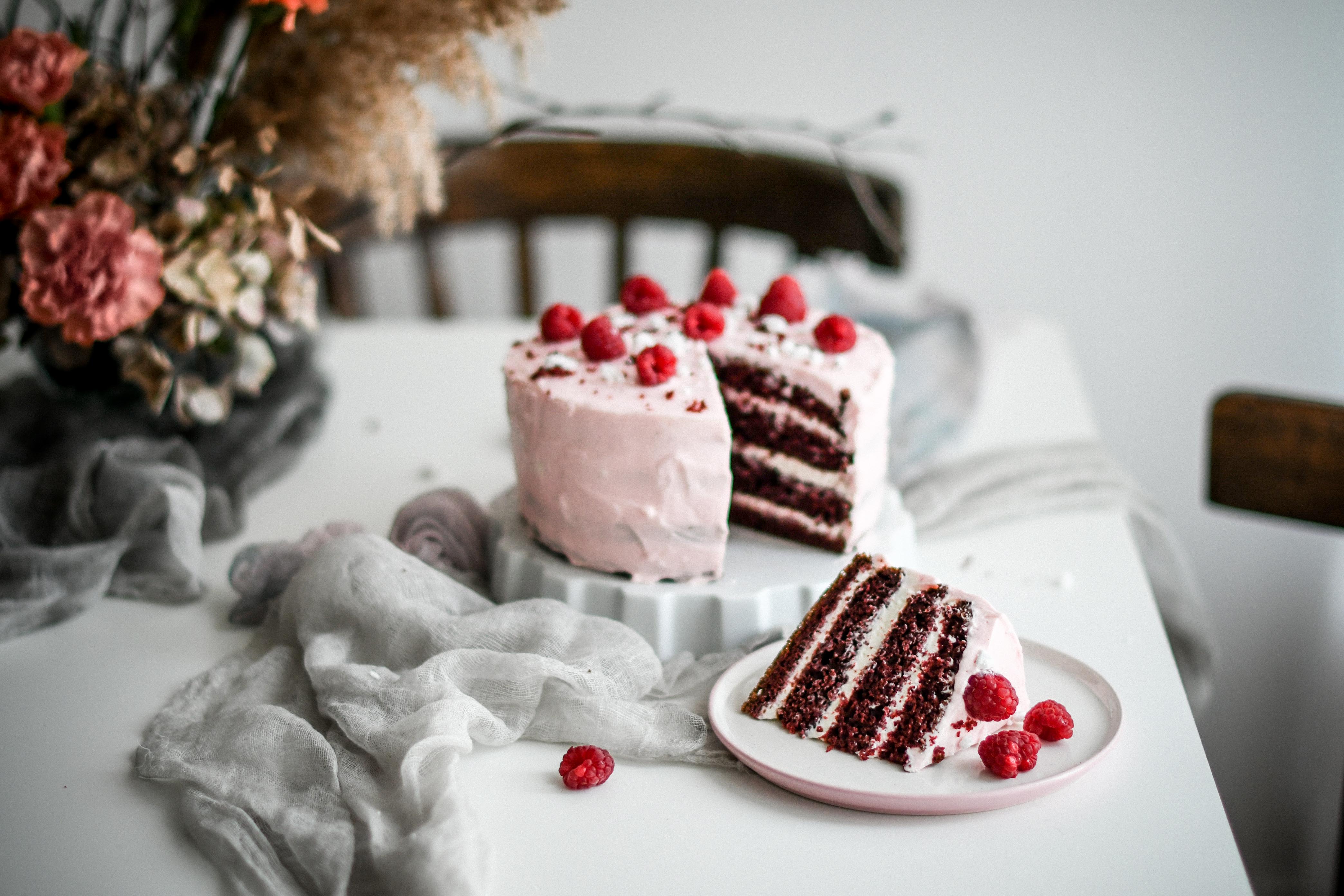 red velvet cake torta photography