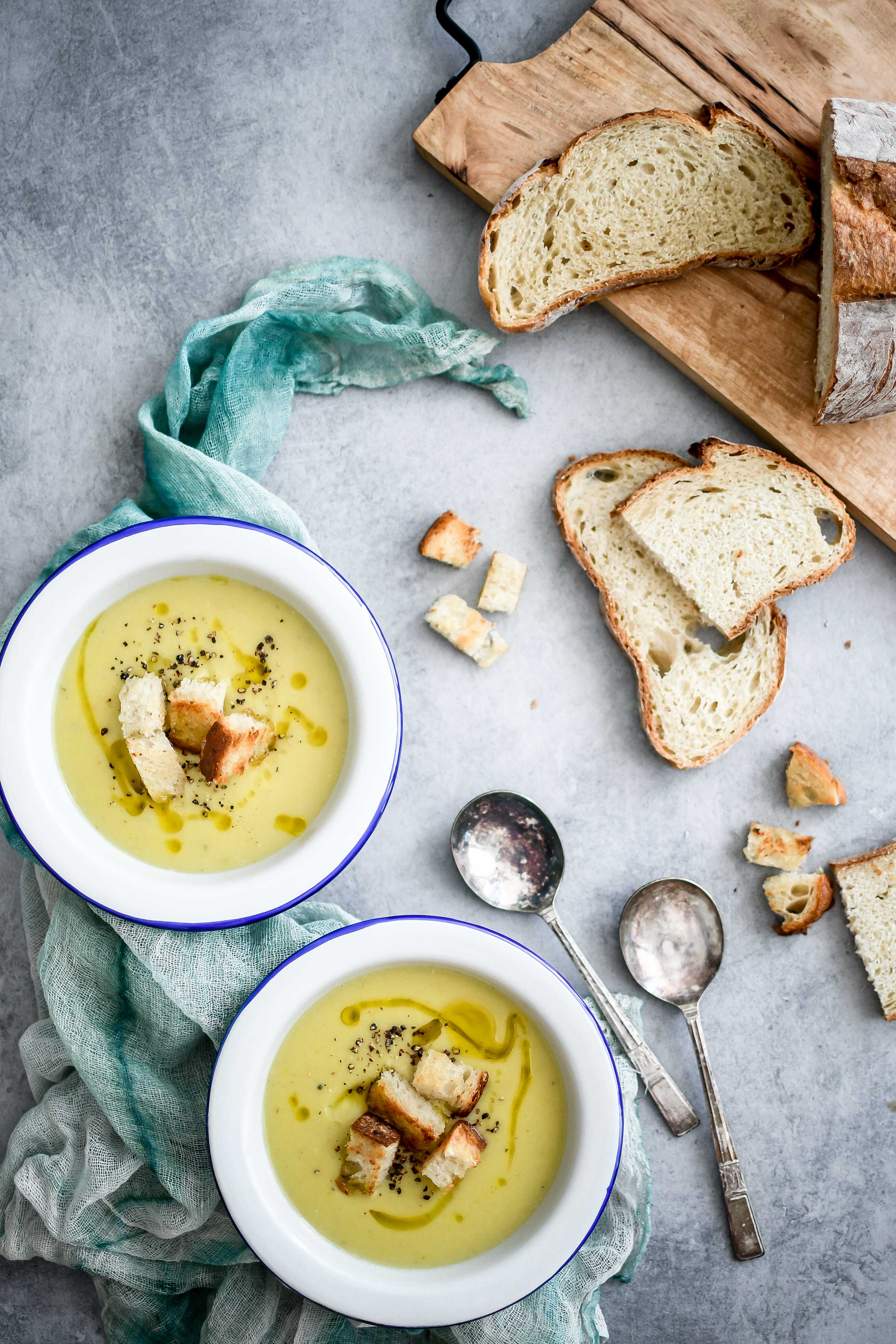 porovo-zemiakova polievka | potato leek soup | recipe | photography