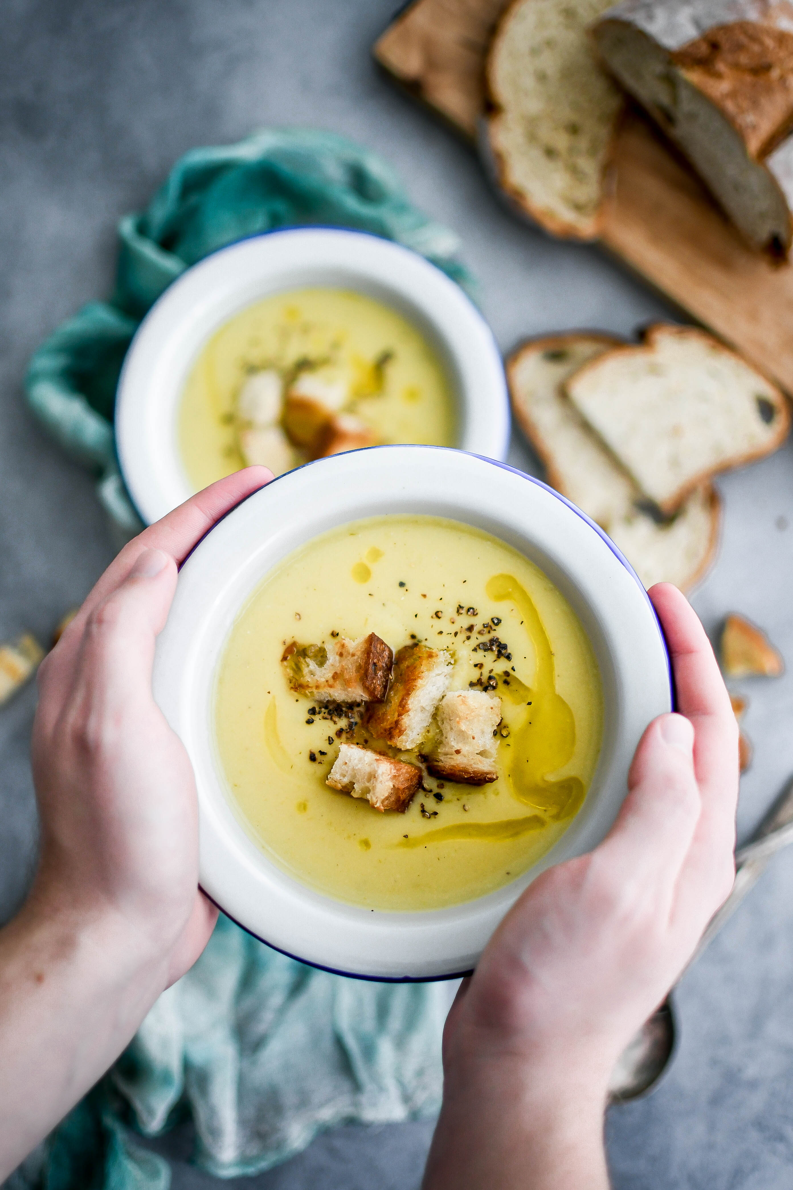 porovo-zemiakova polievka | potato leek soup | recipe | photography