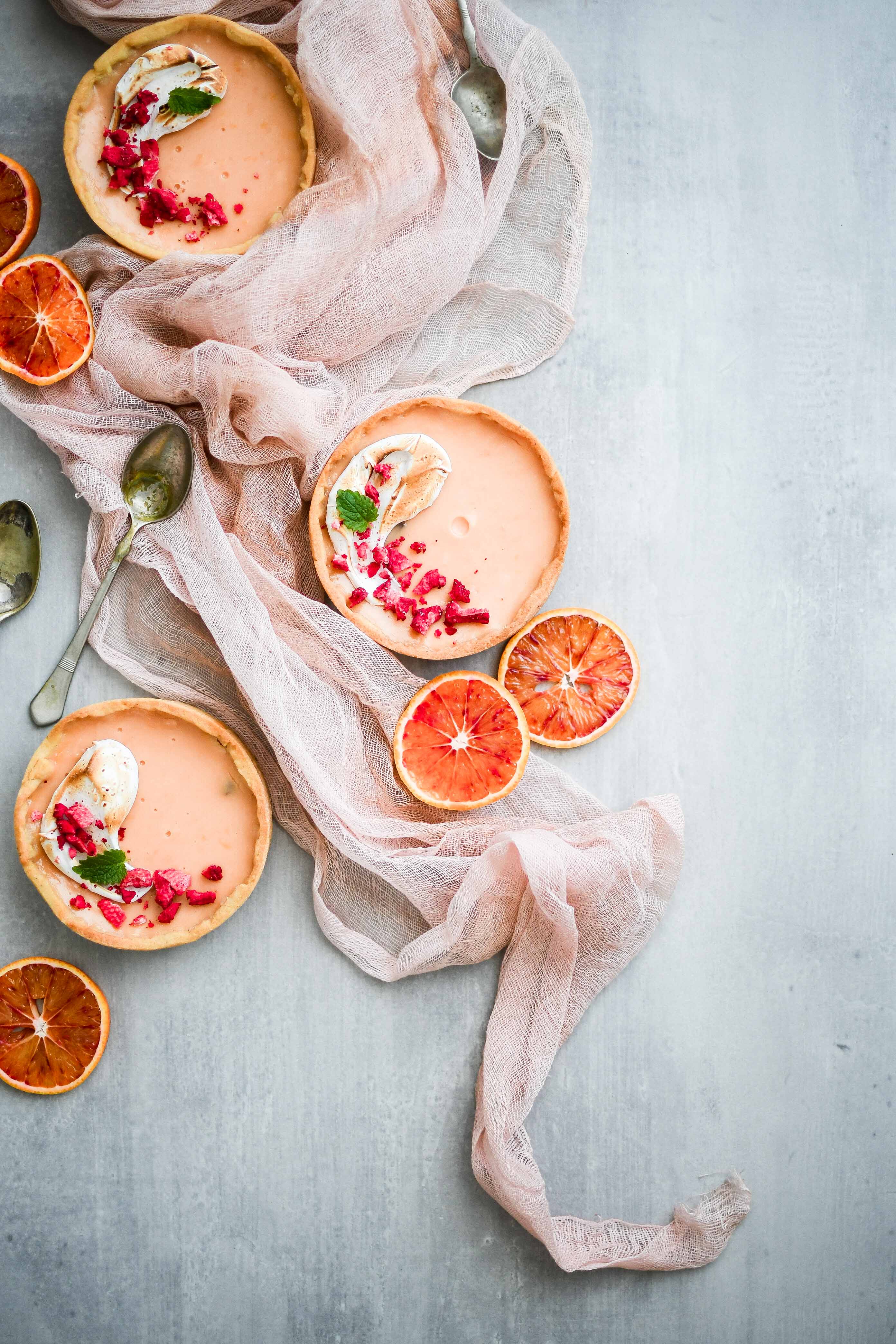 blood orange tarts | pomarancove mini tarty