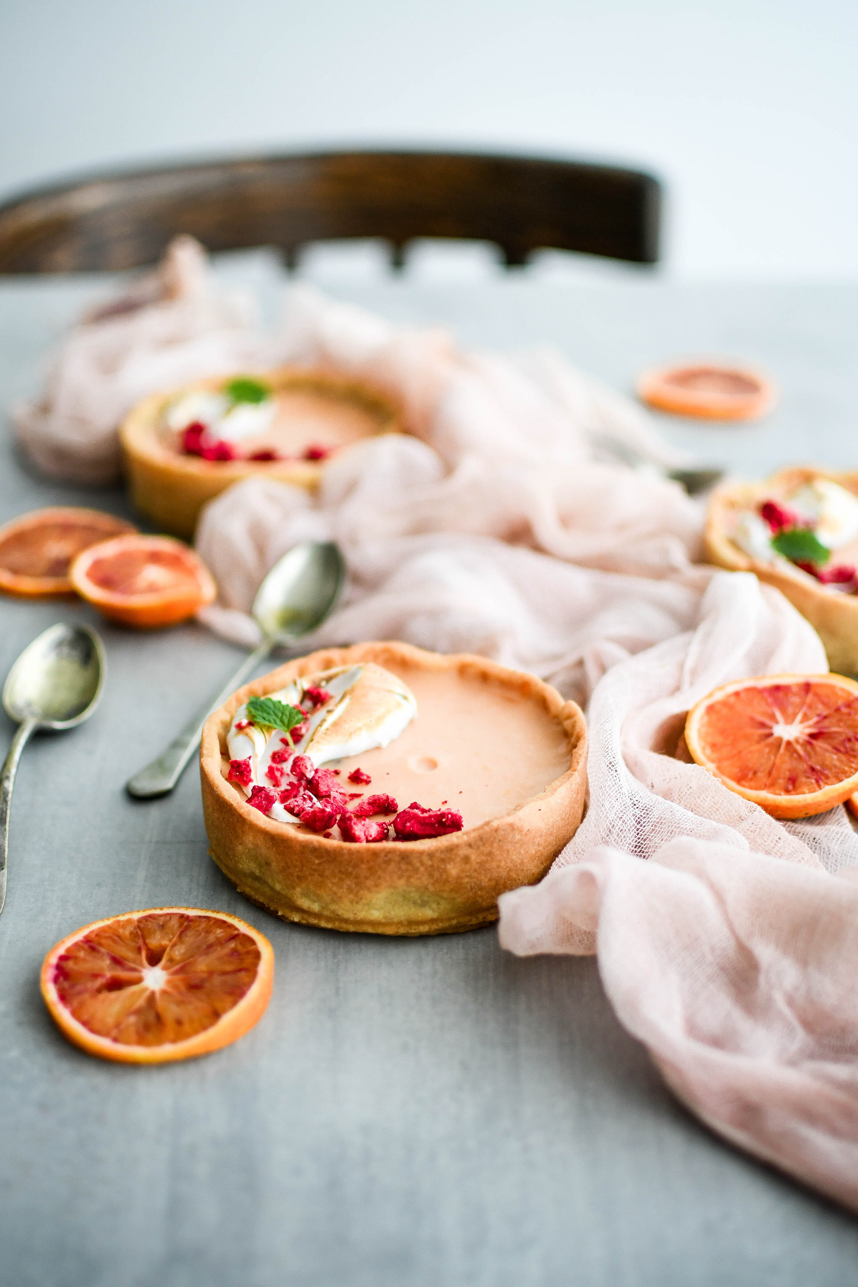 blood orange tarts | pomarancove mini tarty