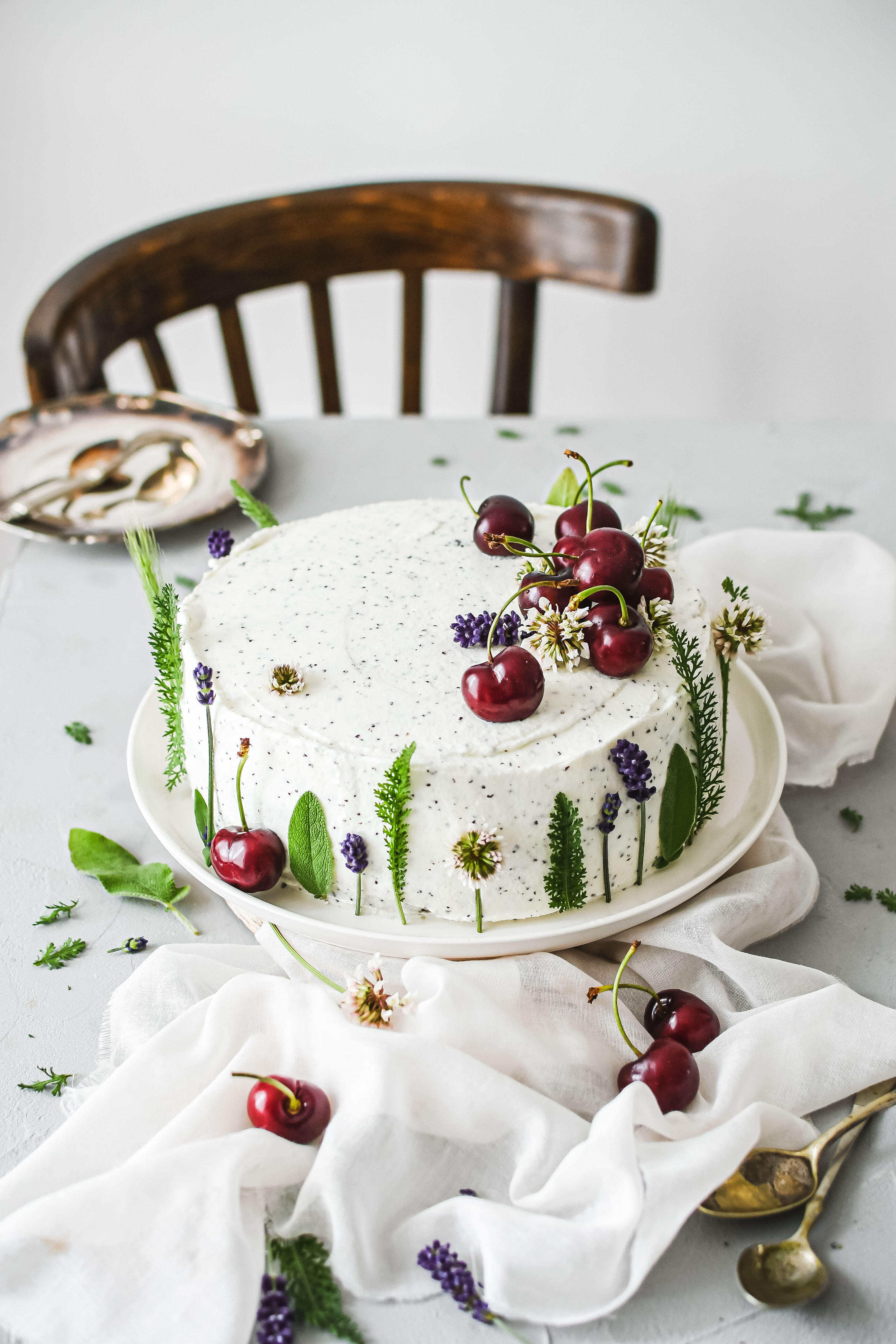 makova torta poppy seed cake photography