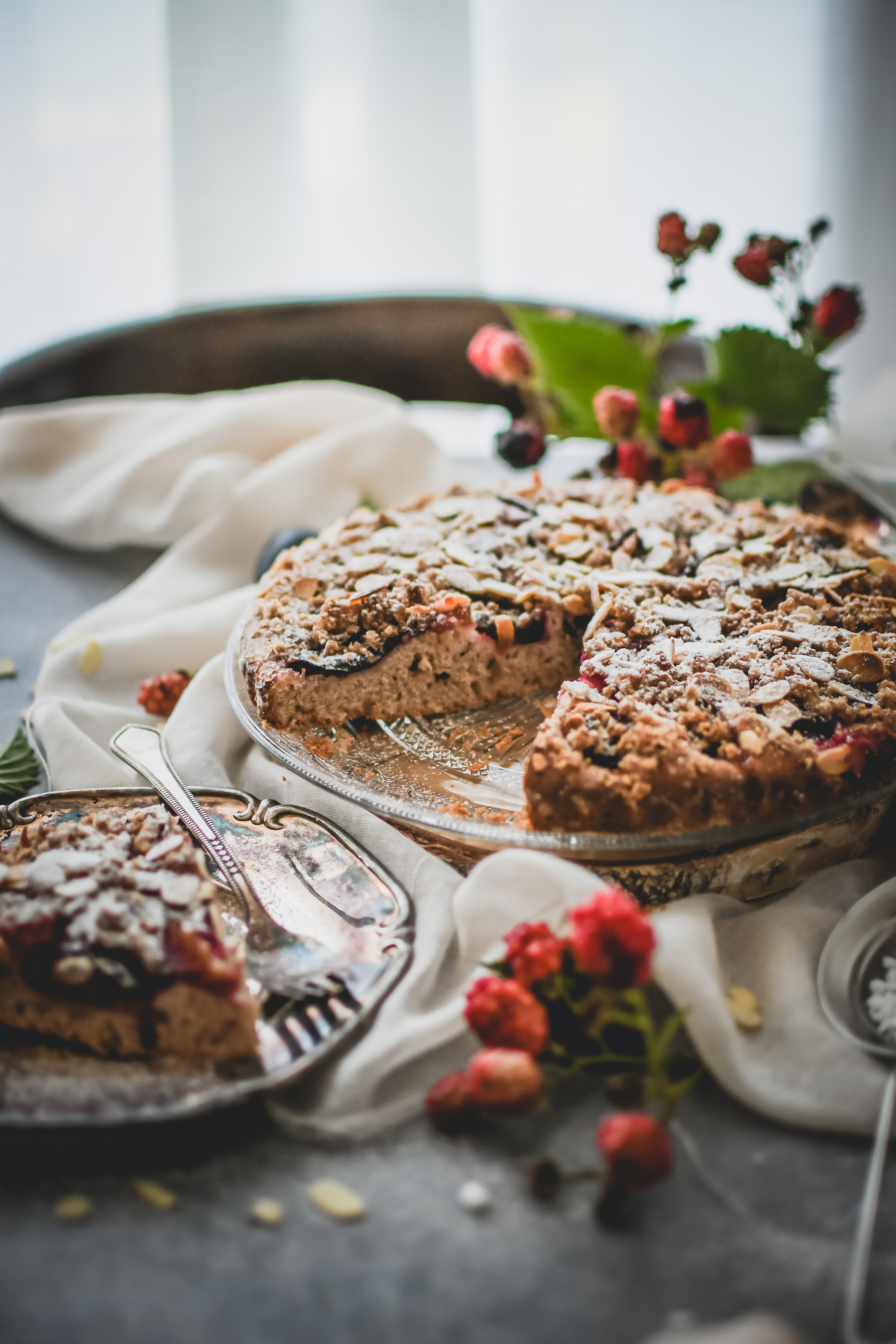 slivkovy kolac plum cake photography