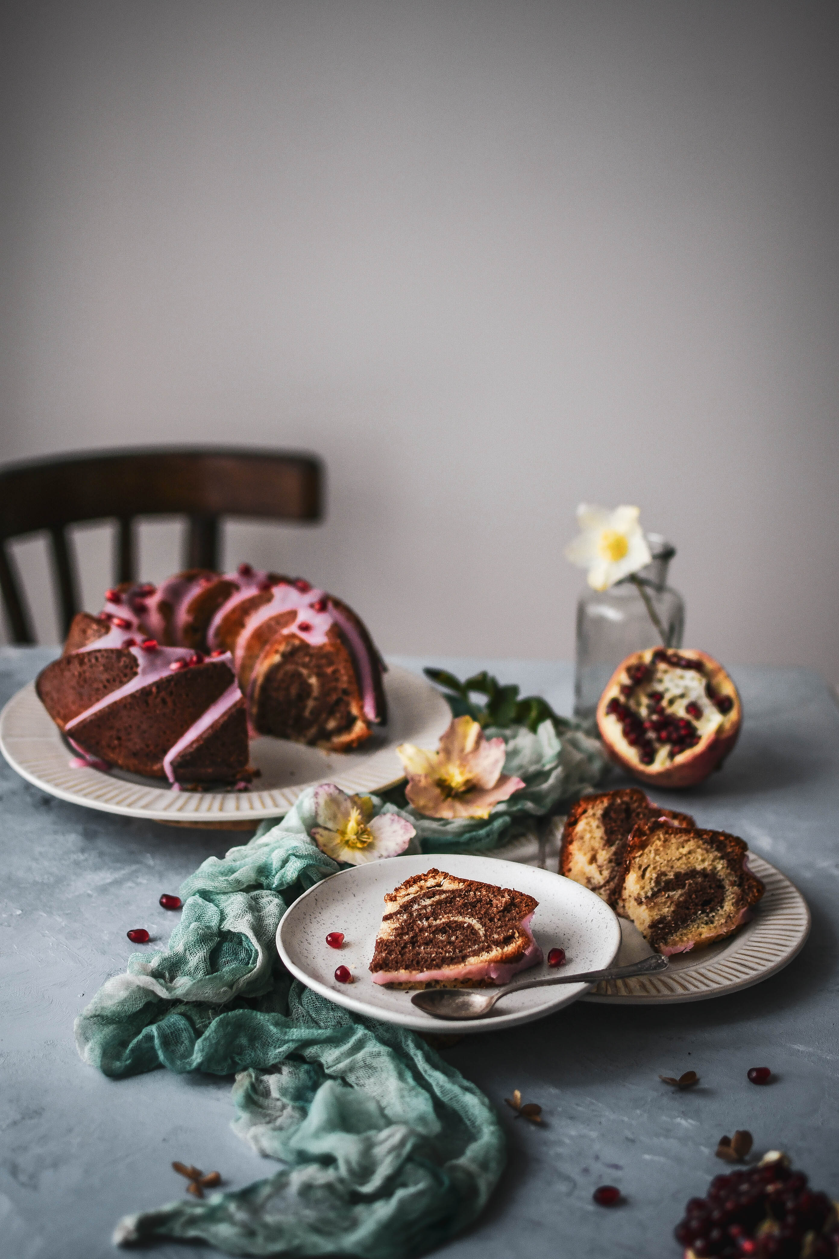 marble bundt cake babovka photography