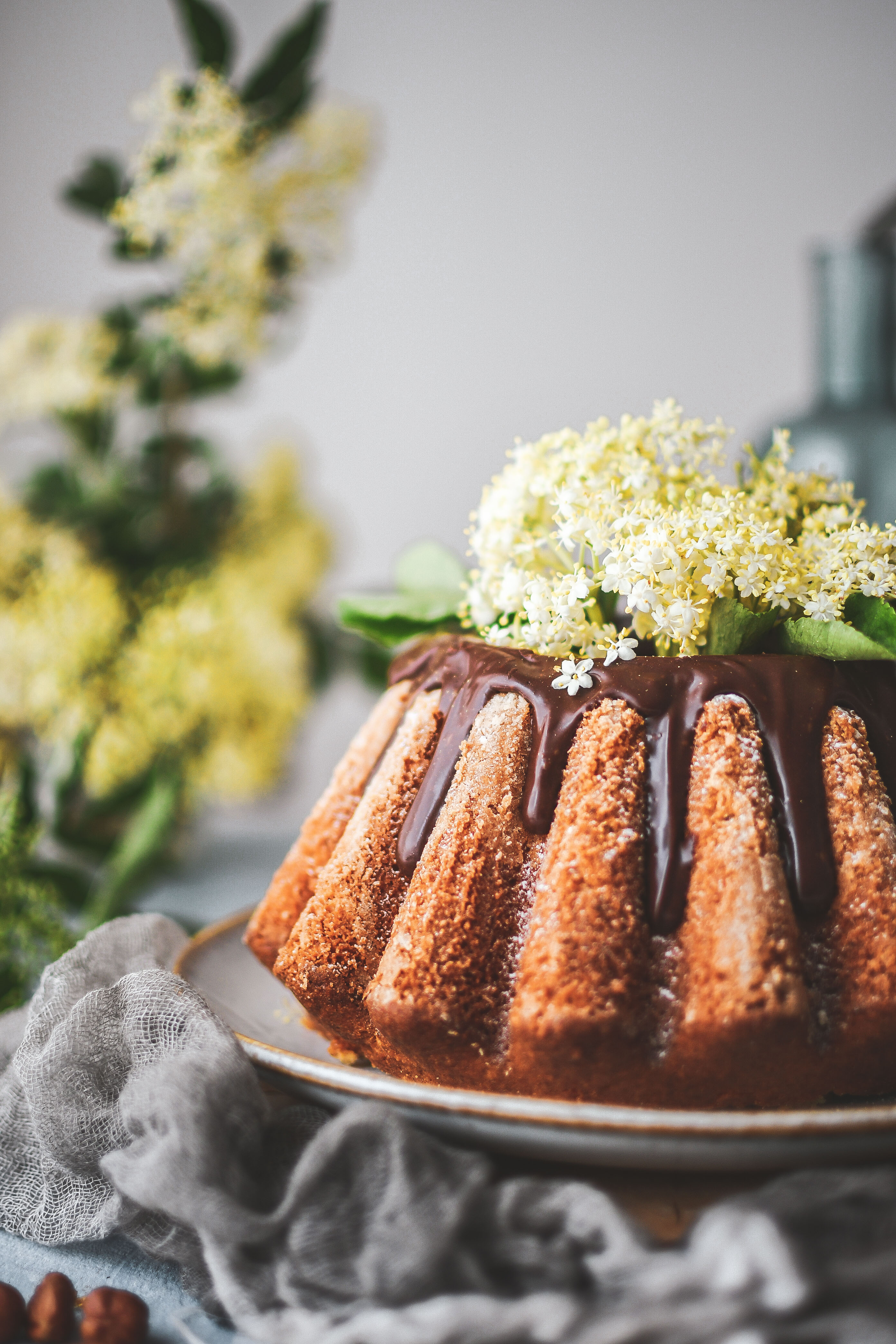 hazelnut bundt cake lieskovcova babovka