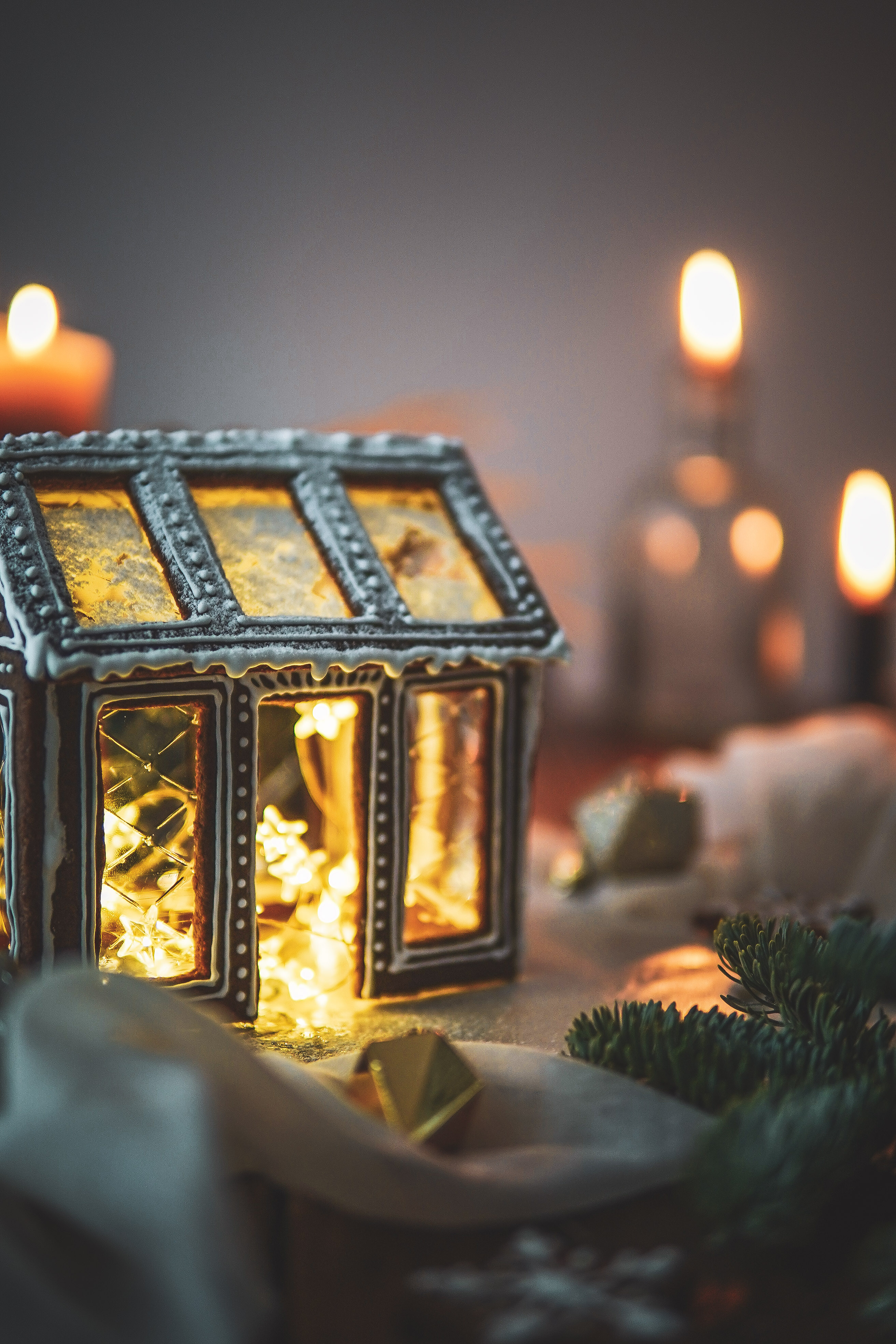 gingerbread greenhouse photography